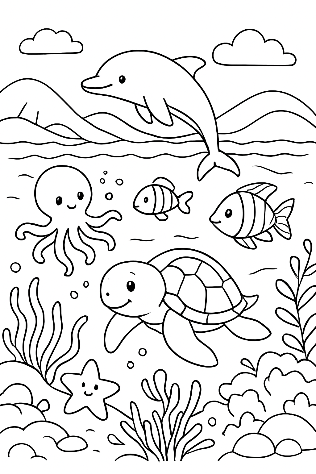 Animais Marinhos para colorir 06