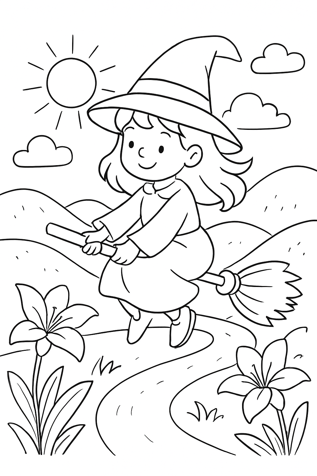 Bruxas para colorir 06