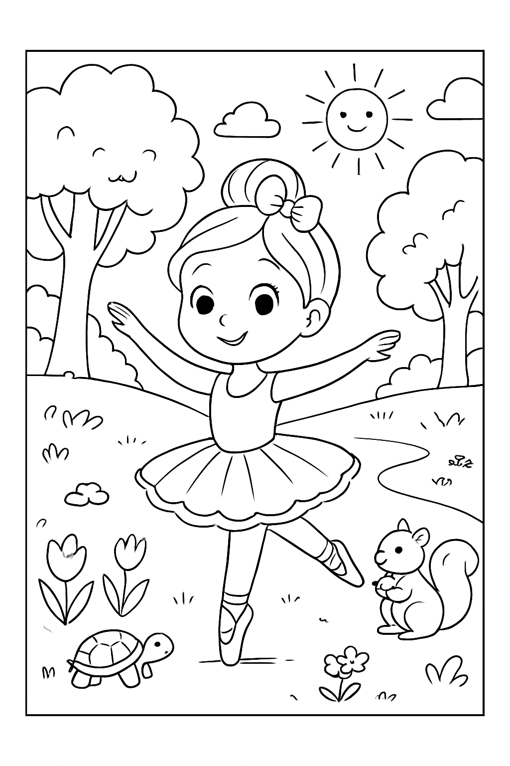 Ballerina Capuccina para colorir 03