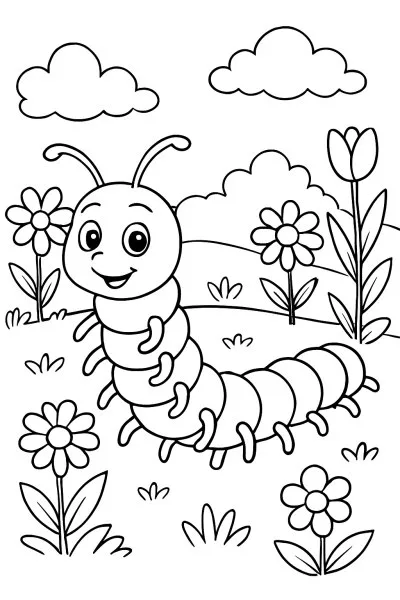 Centopeia para colorir 12