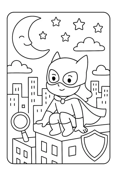 Batman para colorir 07