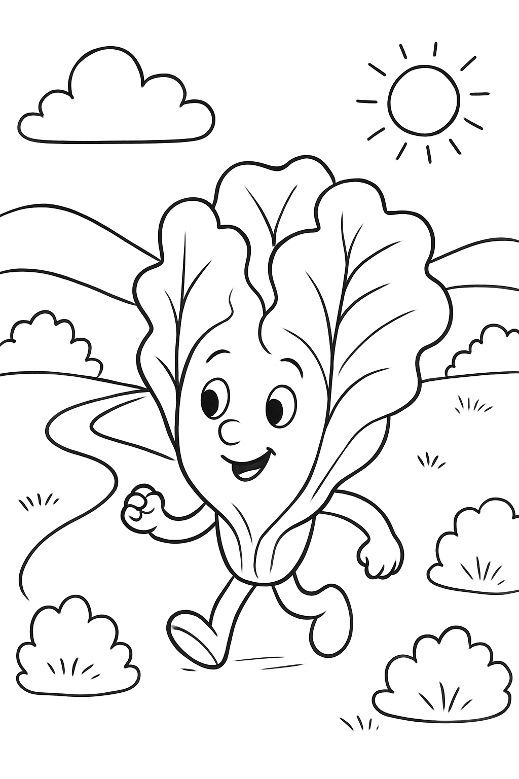 Alface para colorir 06