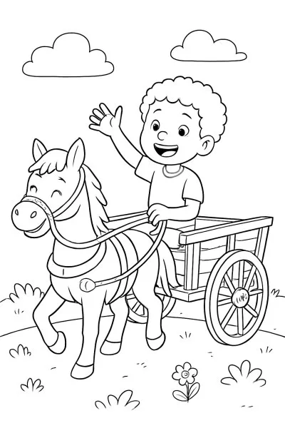Carreta Furacão para colorir 09