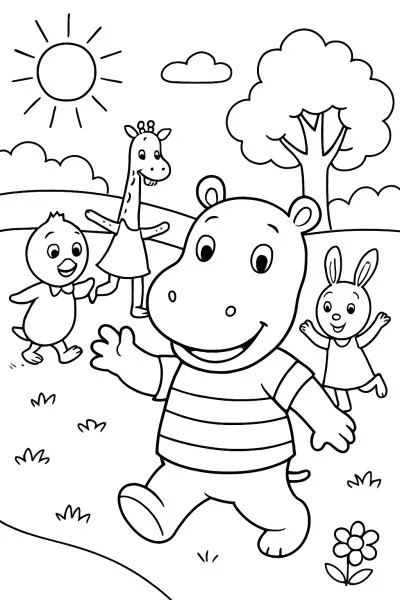 Backyardigans para colorir 14