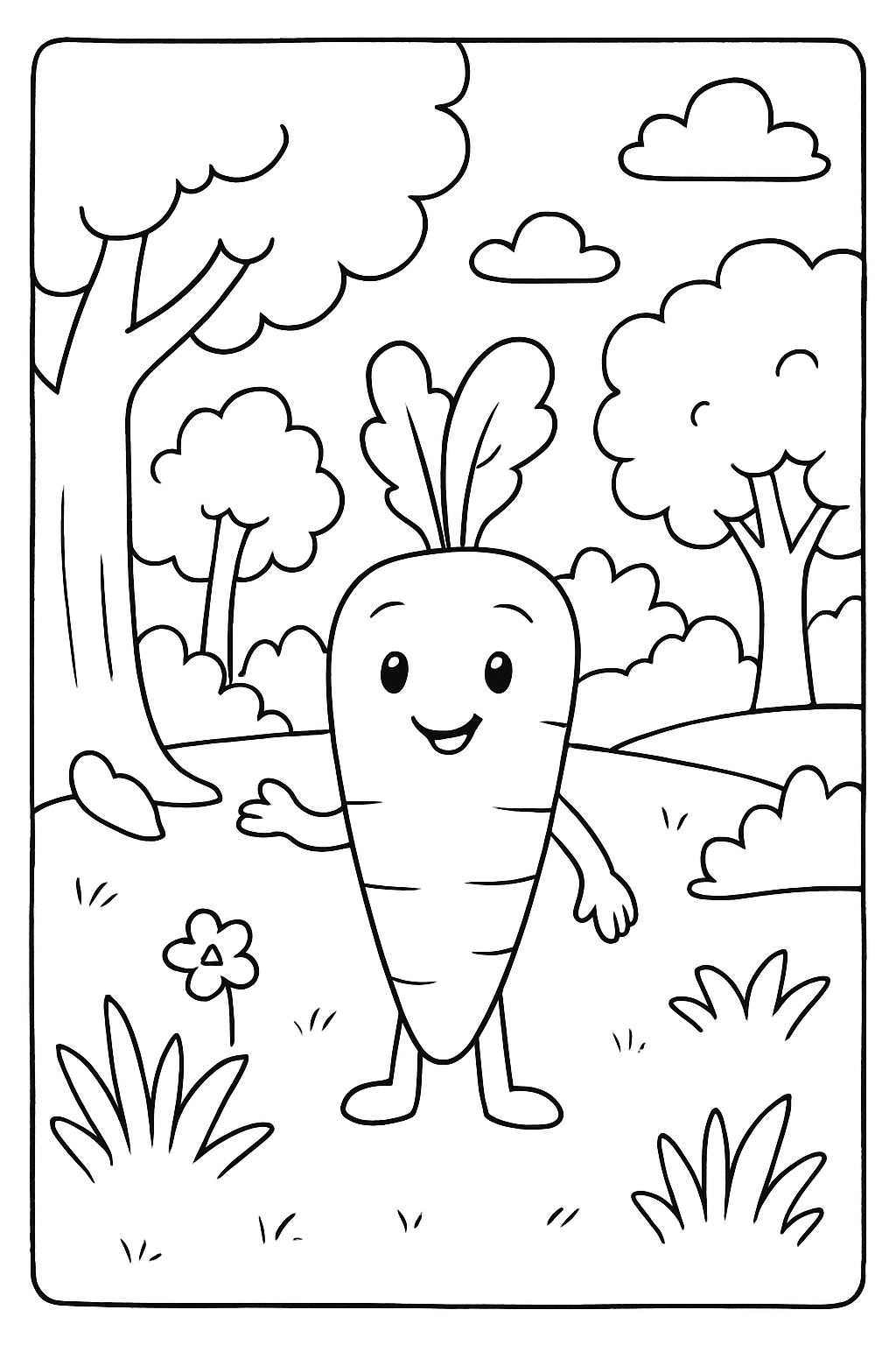 Cenoura para colorir 13