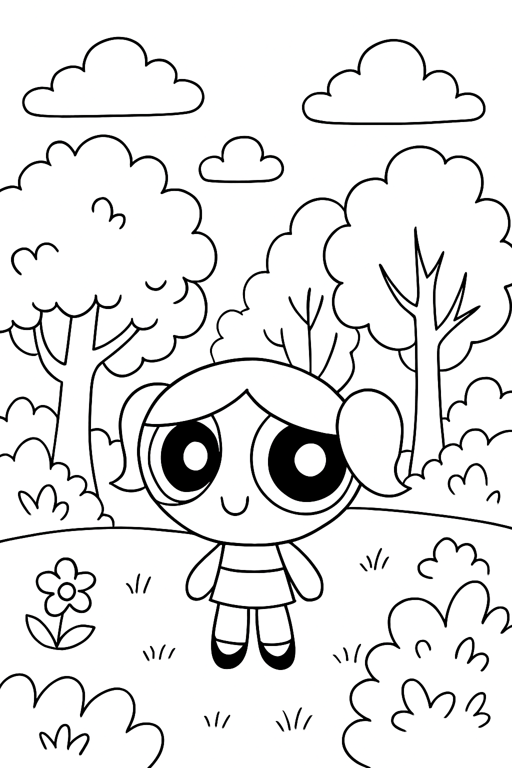 As Meninas Superpoderosas para colorir 13