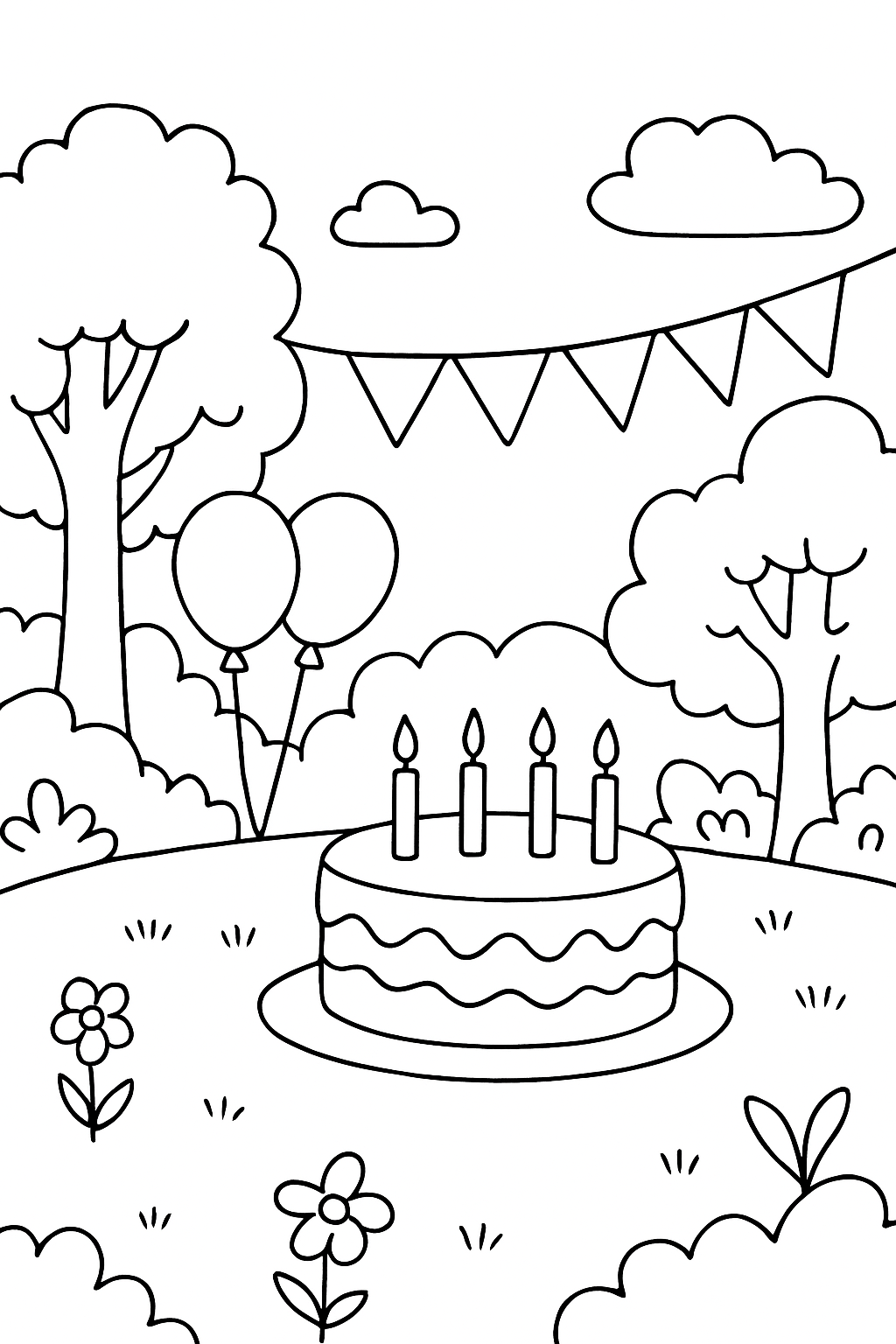 Aniversário para colorir 13