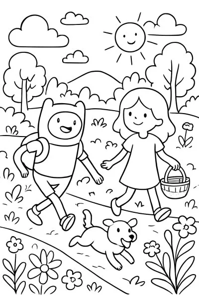A Hora de Aventura para colorir 11