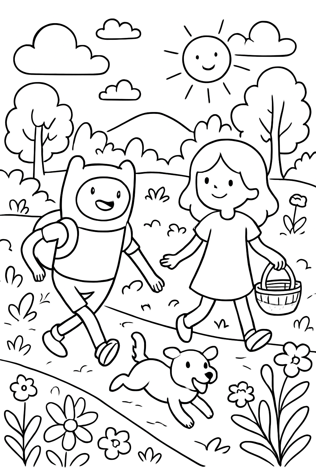 A Hora de Aventura para colorir 11