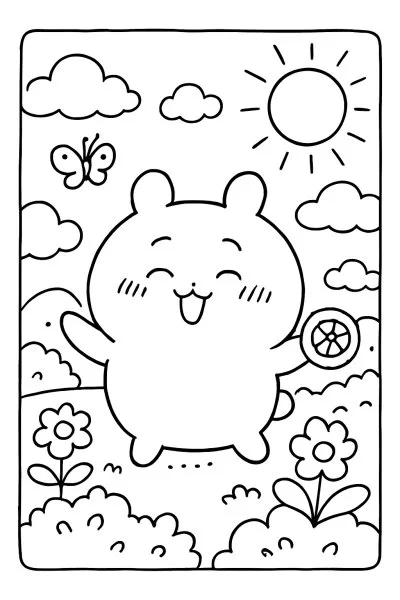 Chiikawa para colorir 09