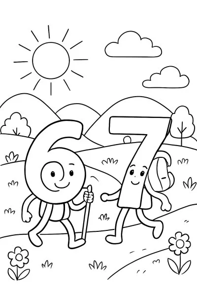 67 (Six Seven) para colorir 06