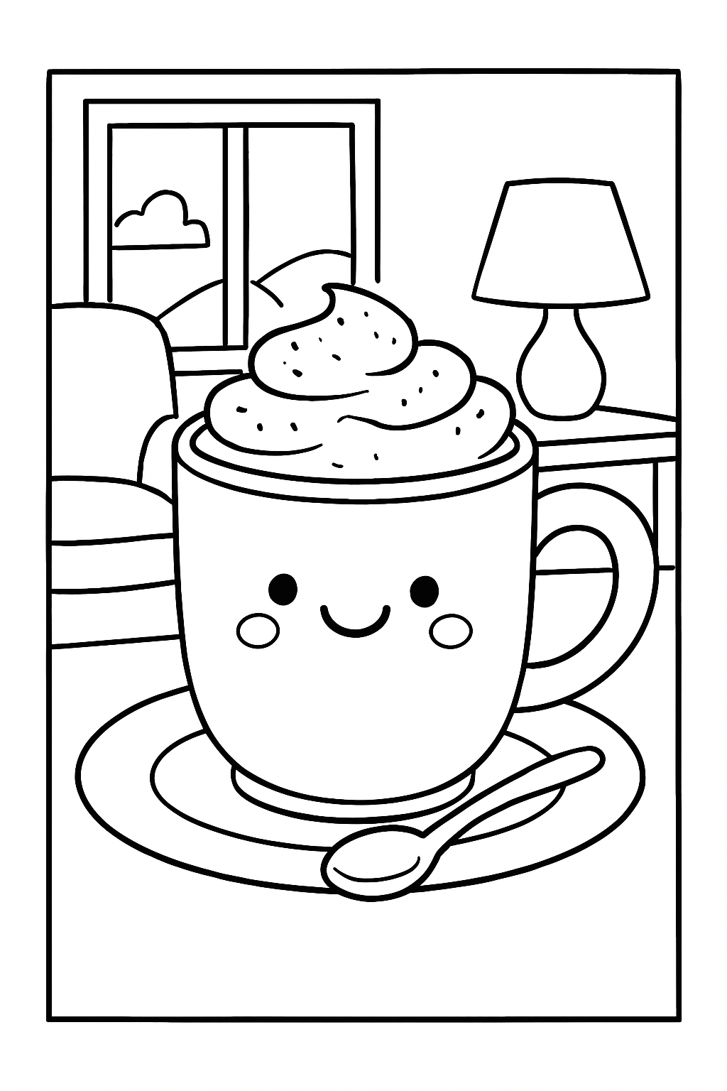Capuccino Assassino para colorir 04