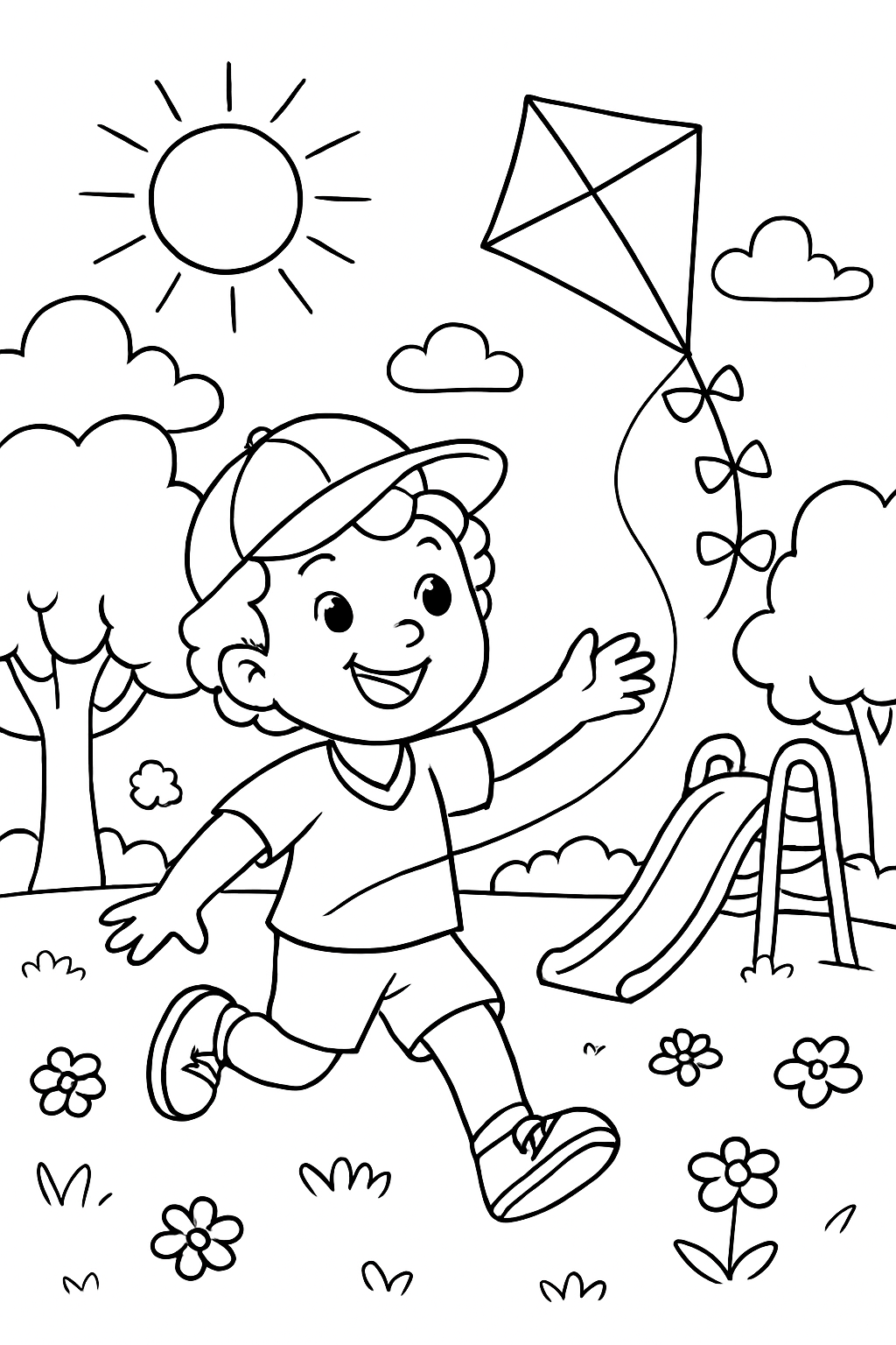 Bandeirinha para colorir 03