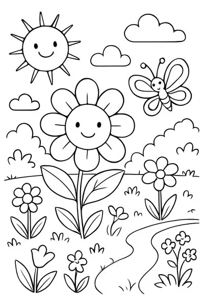 Natureza para colorir 12