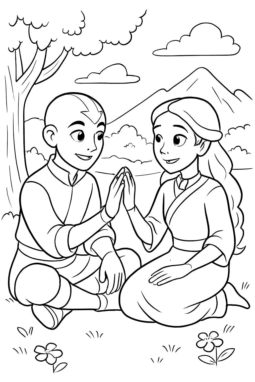 Avatar para colorir 05