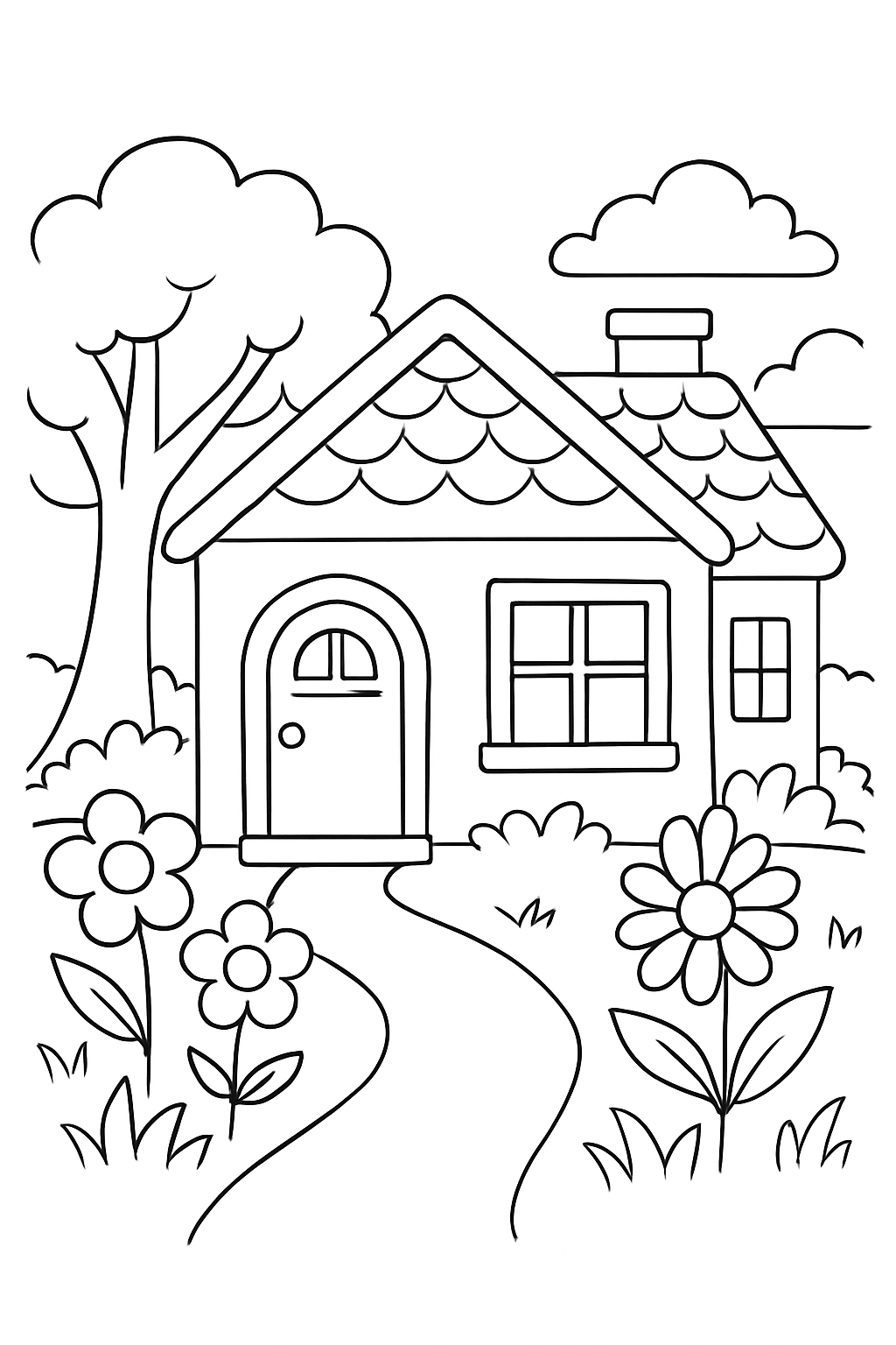 Casas para colorir 12
