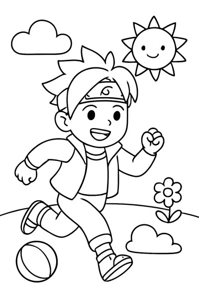 Boruto para colorir 07