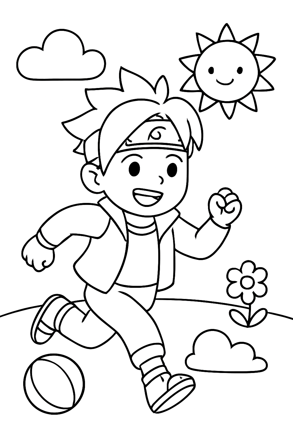Boruto para colorir 07