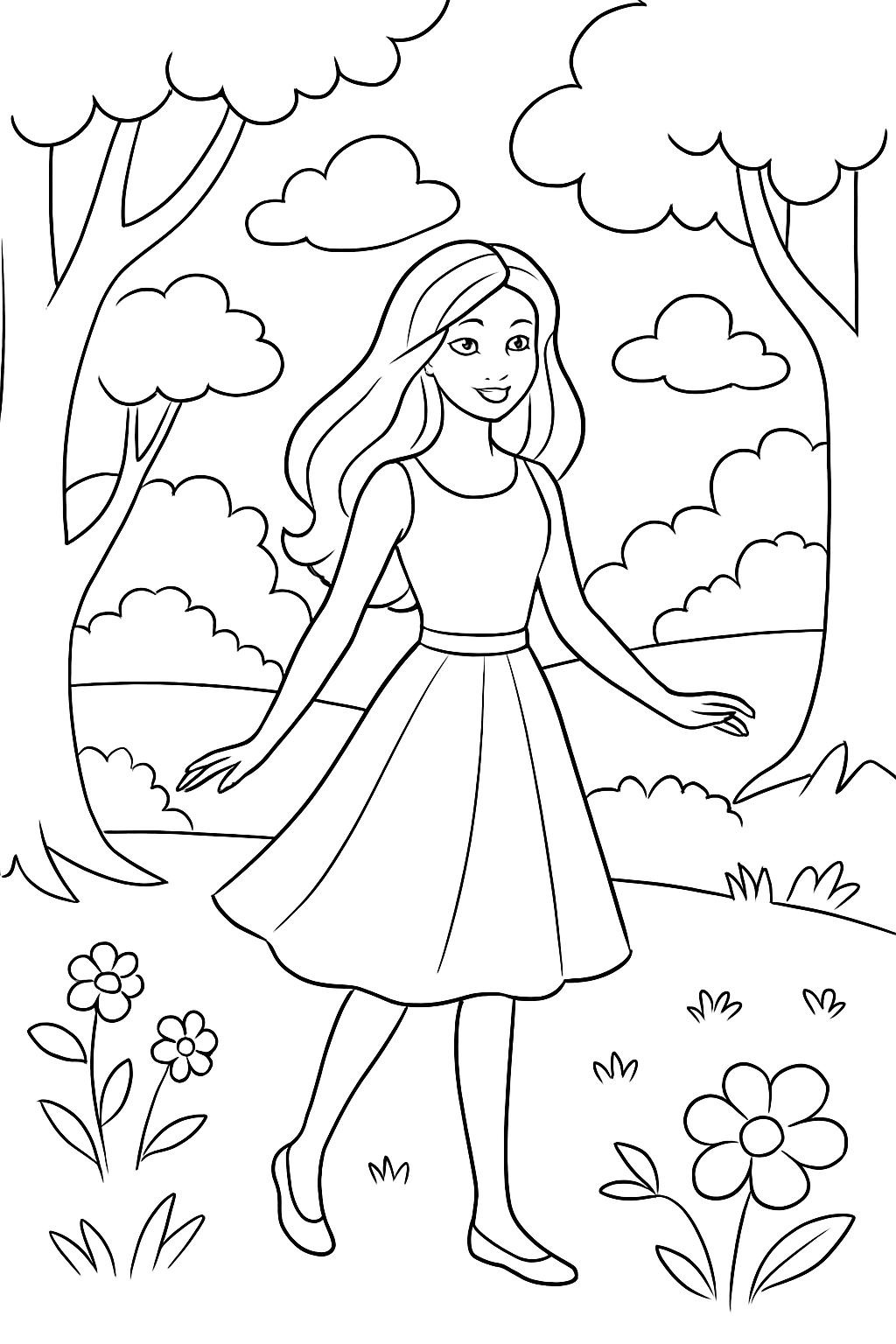 Barbie para colorir 13