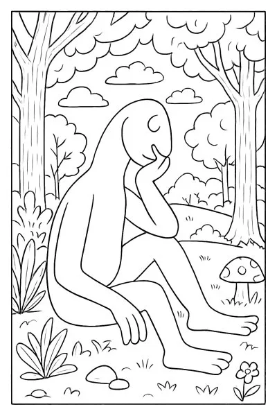 Abaporu para colorir 13