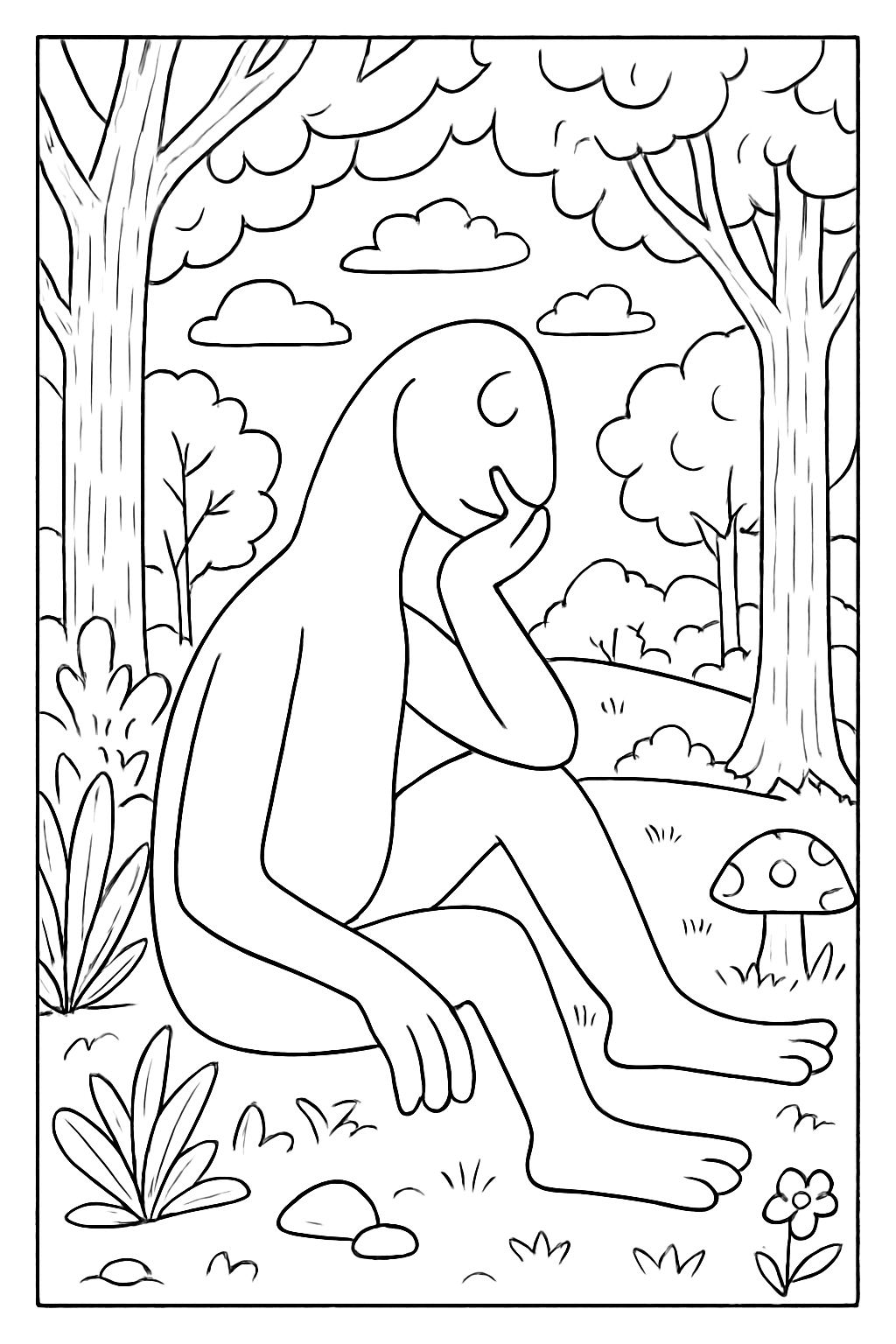 Abaporu para colorir 13