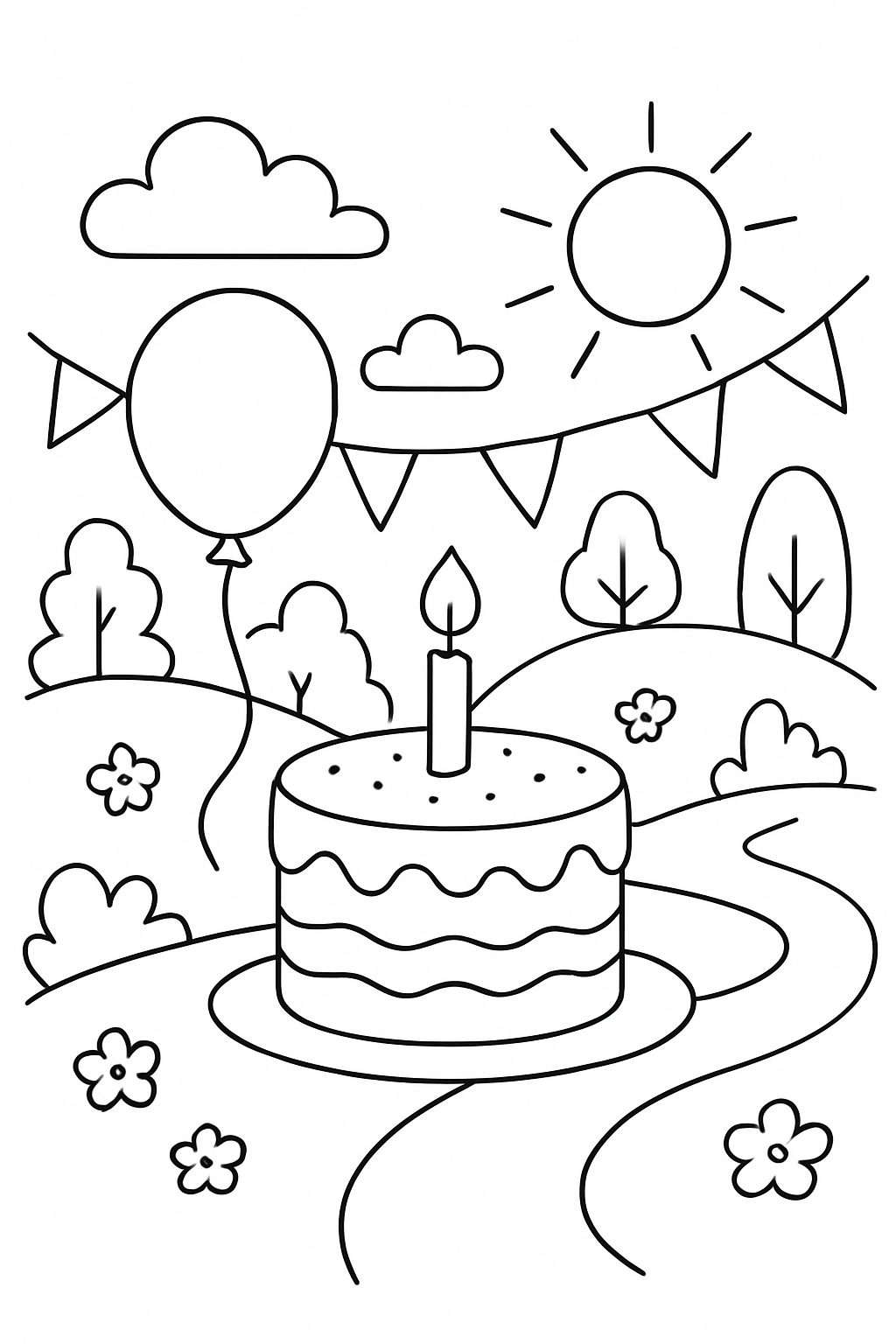 Aniversário para colorir 10