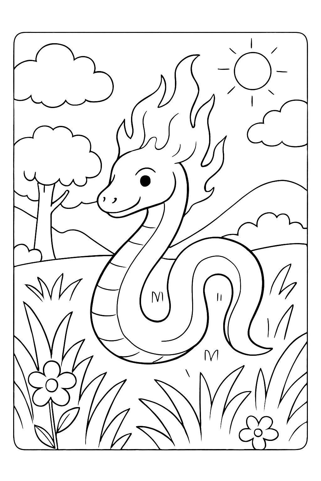 Boitatá para colorir 11