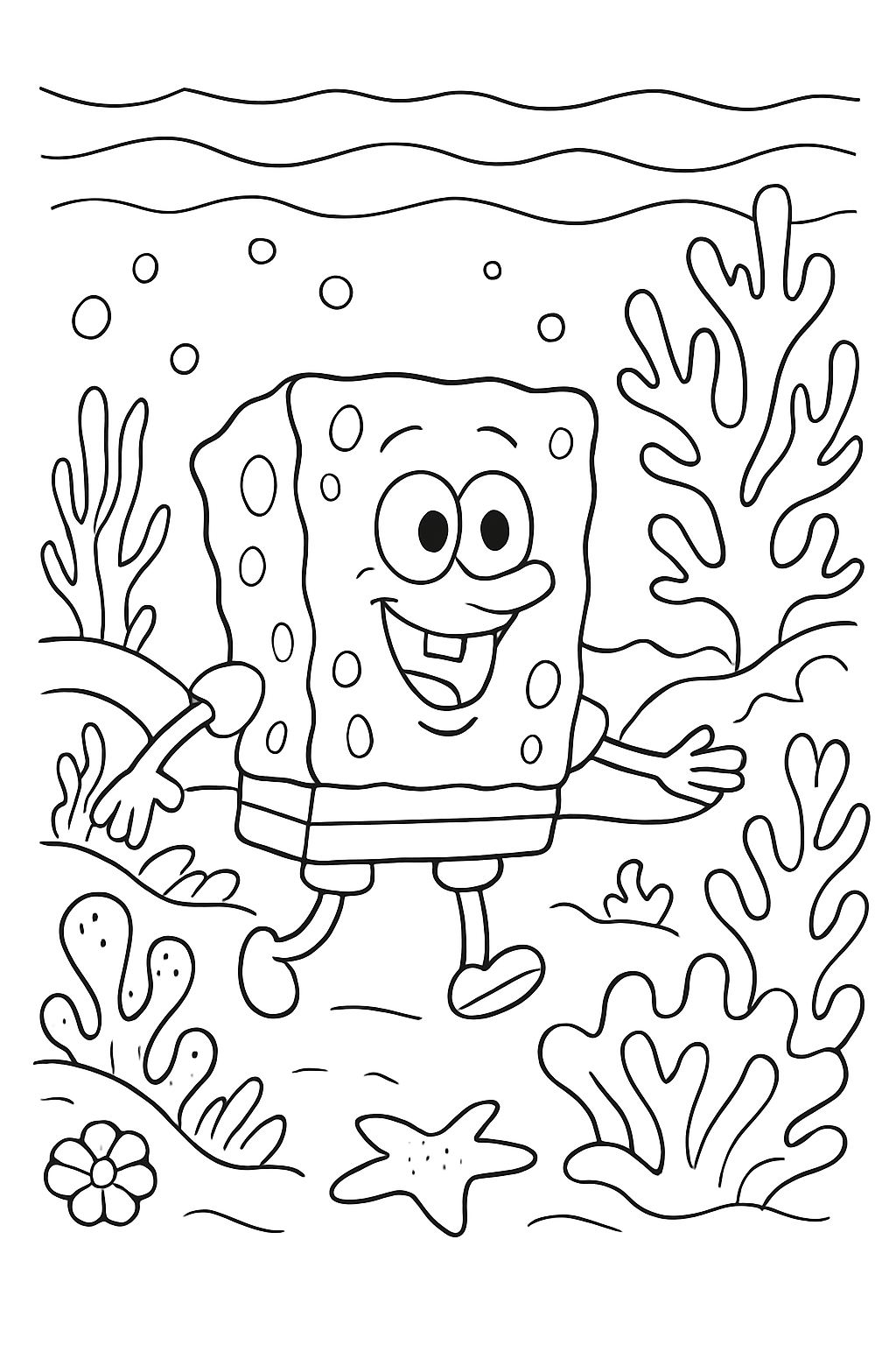 Bob Esponja para colorir 10