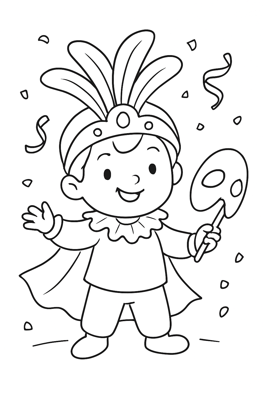 Carnaval para colorir 04