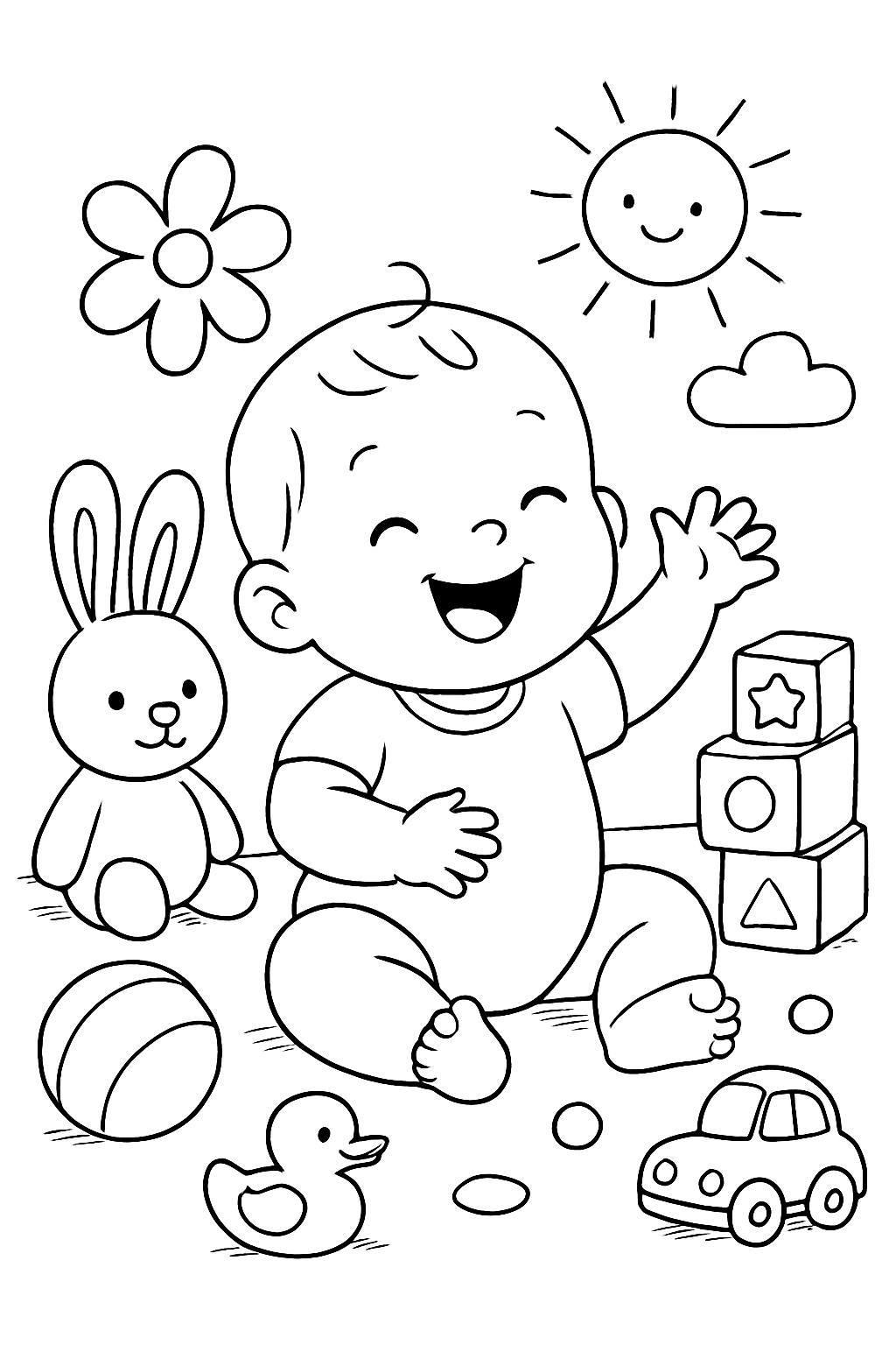 Bebê para colorir 09