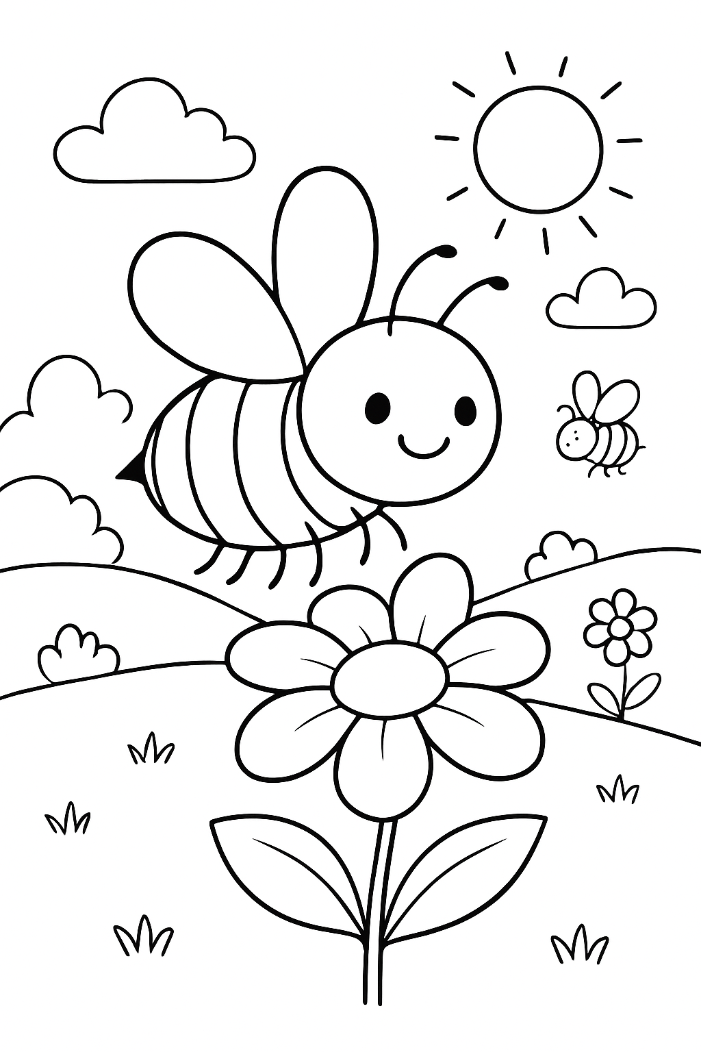 Abelhas para colorir 08