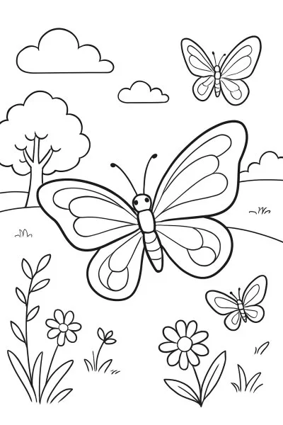Borboletas para colorir 08