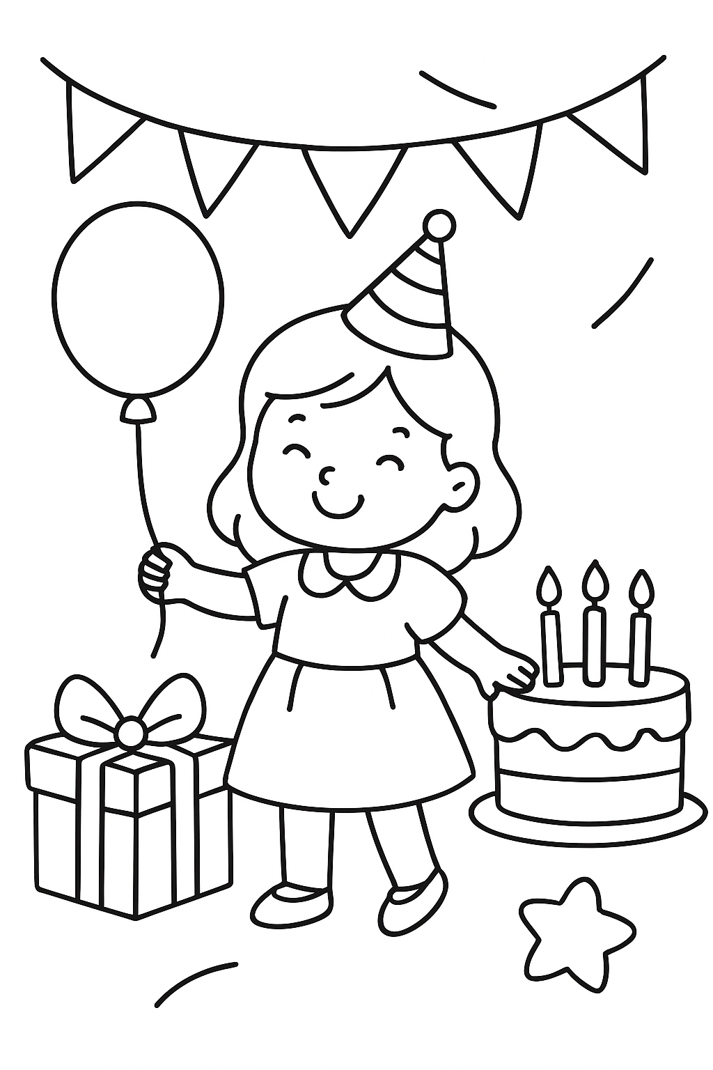 Aniversário para colorir 07