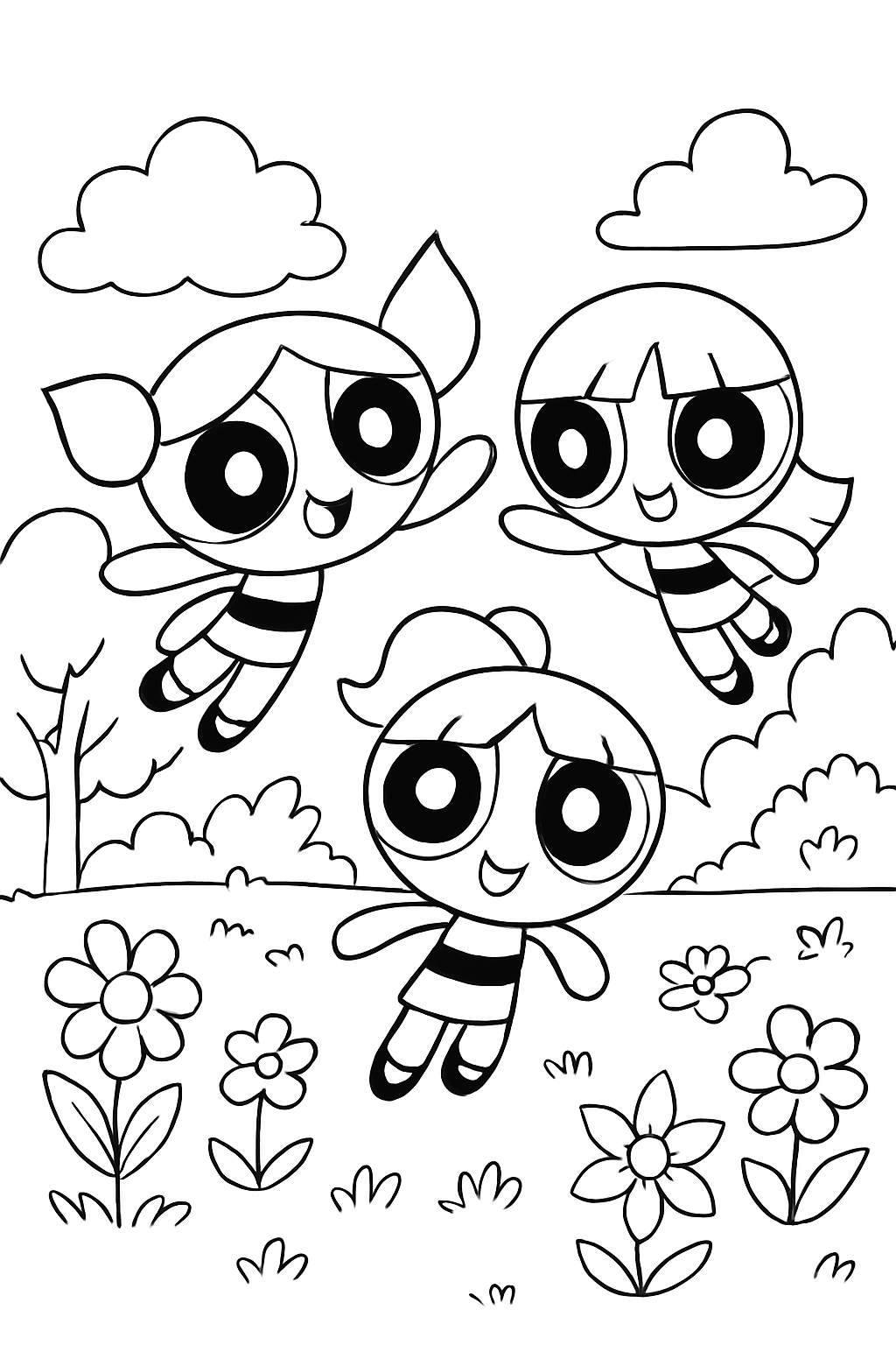 As Meninas Super-Poderosas para colorir 12