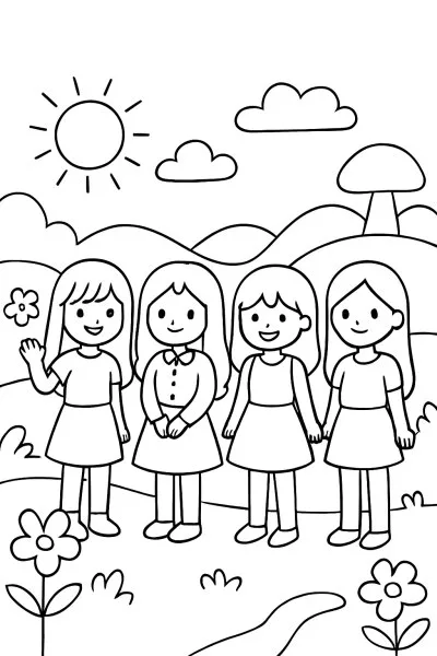 BlackPink para colorir 10