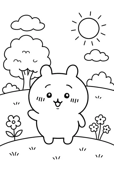Chiikawa para colorir 08