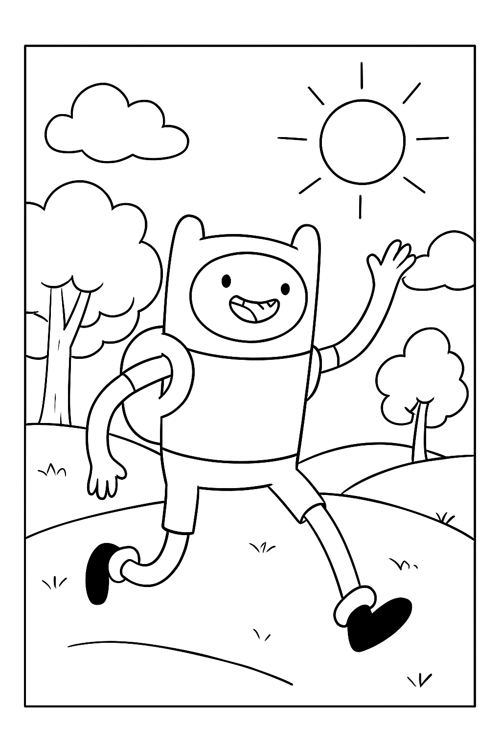 A Hora de Aventura para colorir 03
