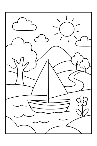 Barcos para colorir 10