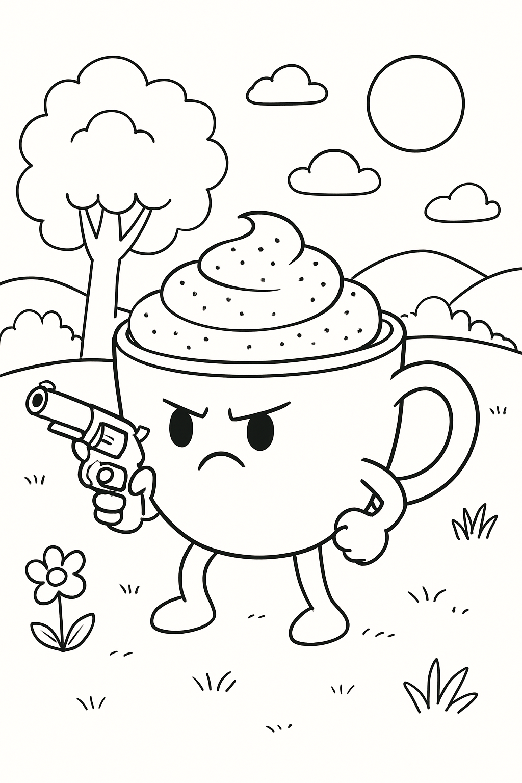 Capuccino Assassino para colorir 08
