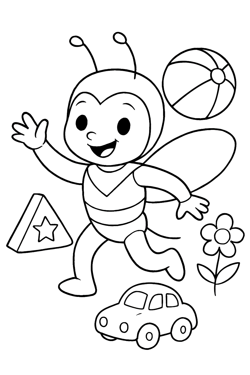 Besouro Azul para colorir 07