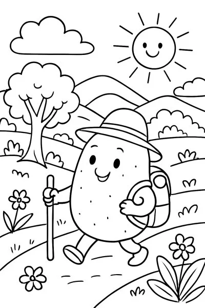 Batata para colorir 06
