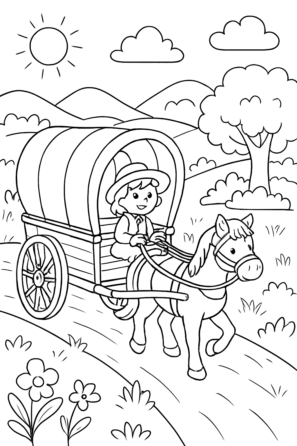 Carreta Furacão para colorir 06
