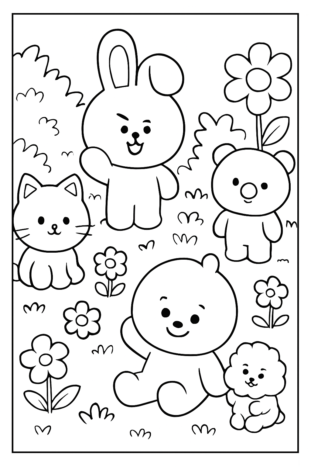 BT21 para colorir 12
