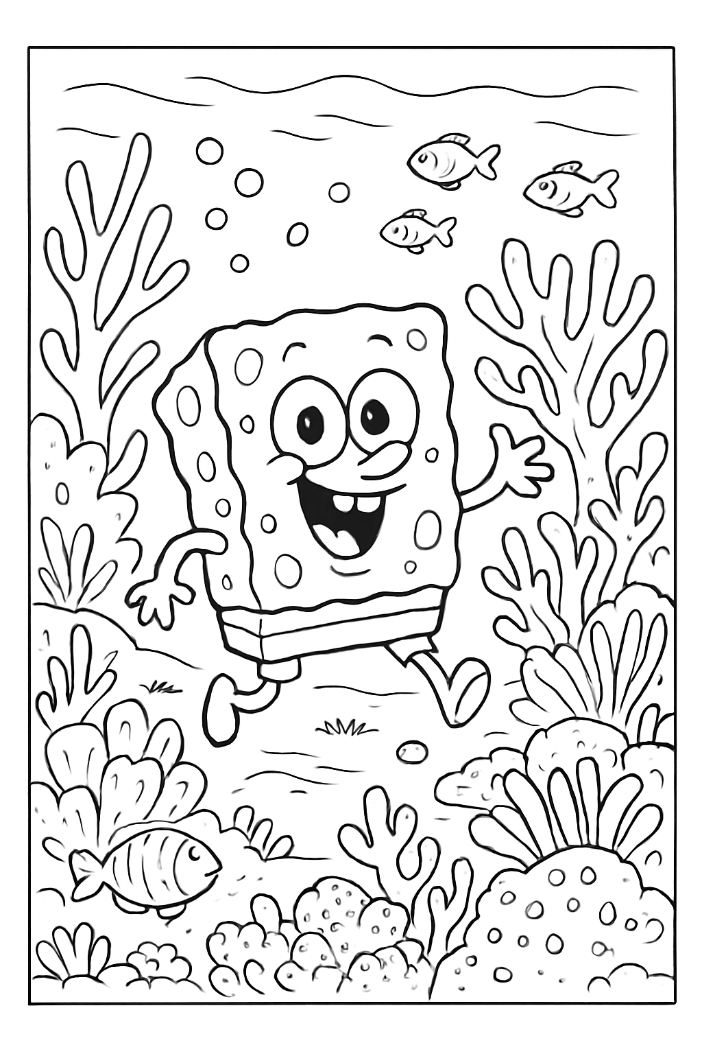 Bob Esponja para colorir 09