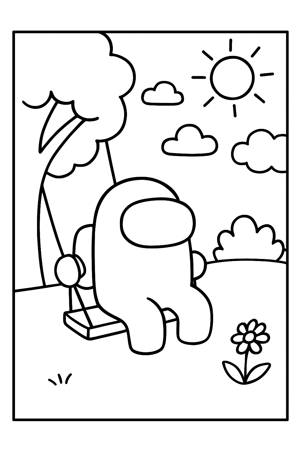 Among Us para colorir 03