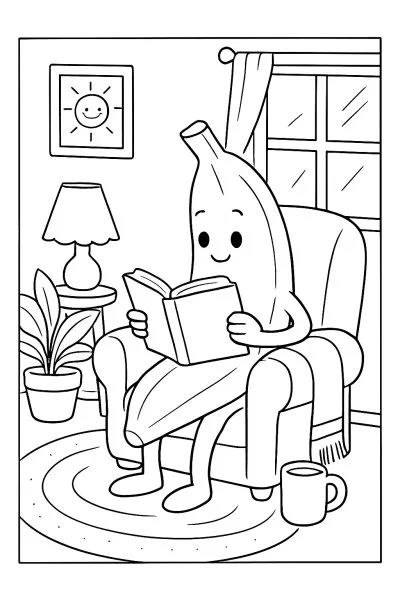 Bananas para colorir 15