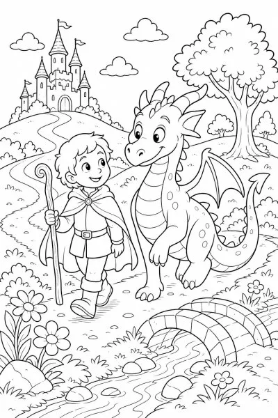 Fantasia e Contos para colorir 06