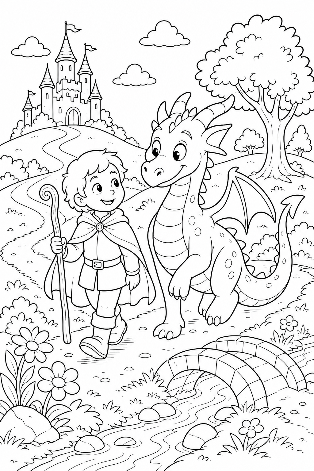 Fantasia e Contos para colorir 06