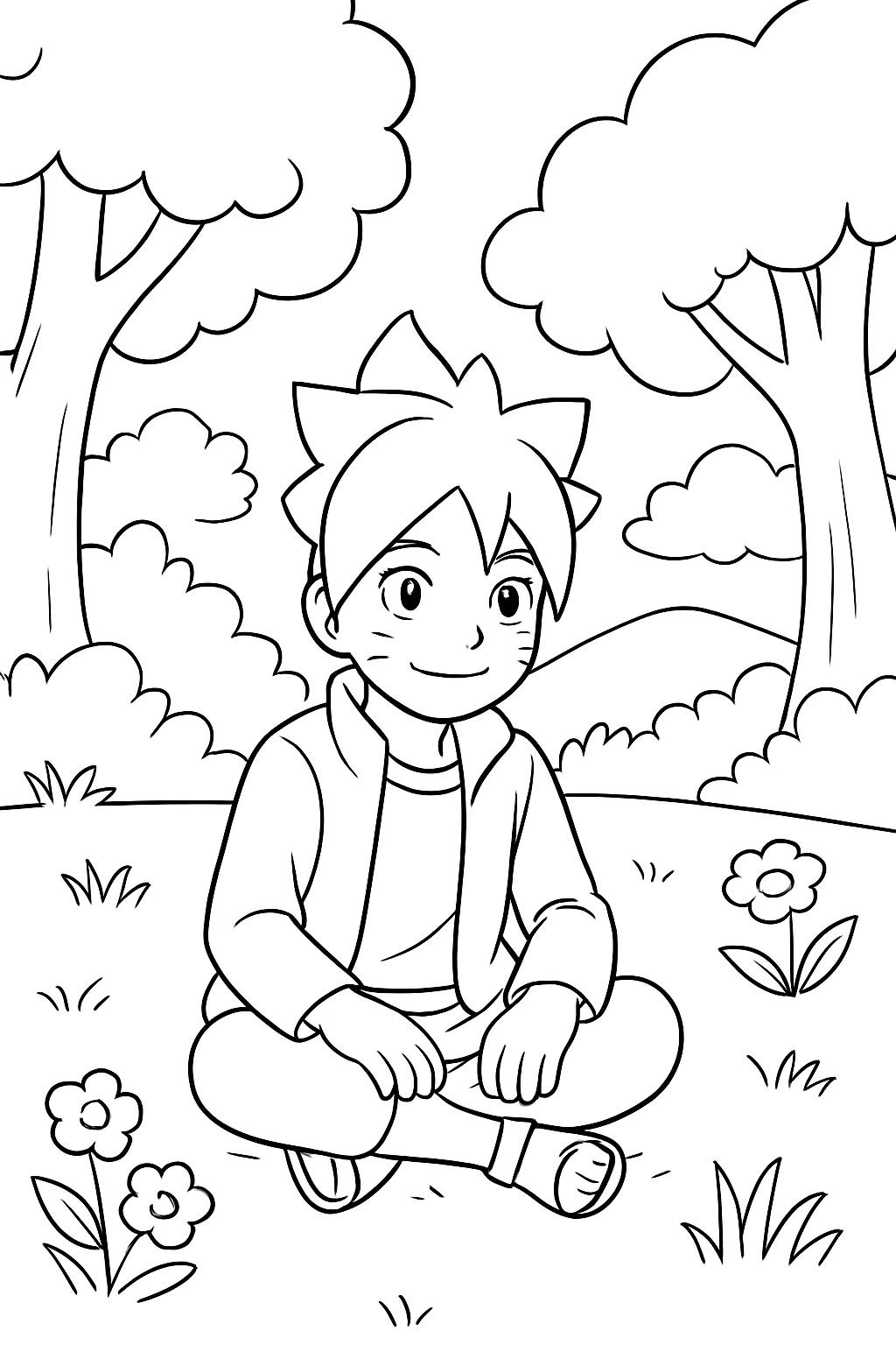 Boruto para colorir 13