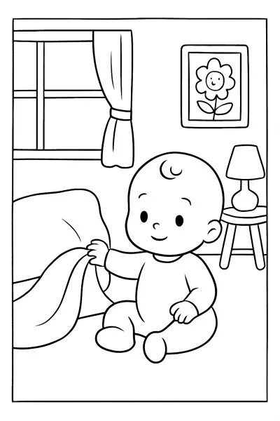 Bebê para colorir 04